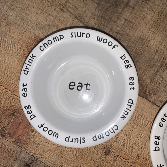 Top Paw Dog Set Of 2 Top Paw Feeding Bowls Dog Cat Eat Drink Poshmark